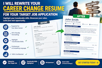 rewrite your career change resume for your target job application