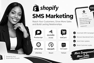 setup shopify store postscript avada sms marketing aftership recart txtcart