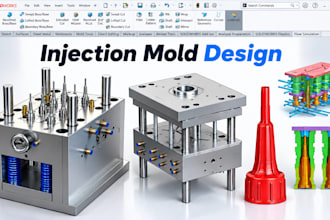 design injestion molded plastic part dfm draft angles ribs bosses solidworks cad
