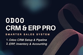 setup and customize odoo crm, erp, inventory and accounting
