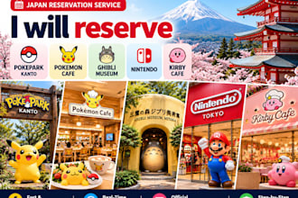 book pokepark kanto, pokemon cafe, ghibli museum, nintendo museum in japan