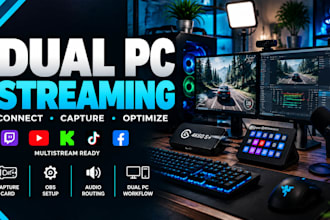 setup dual PC streaming obs capture card and multistreaming