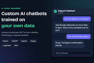 build a custom ai chatbot or assistant with python and llms