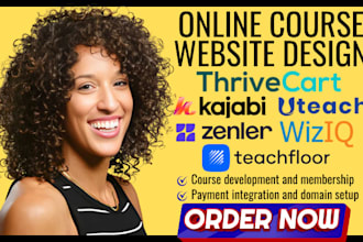 design thrivecart xperiencify new zenler teachfloor wiziq uteach course website