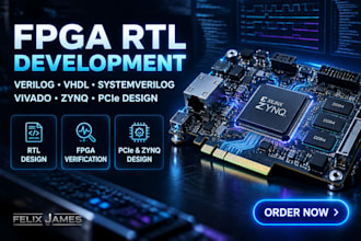 fpga rtl development verilog vhdl systemverilog vivado zynq pcie design services