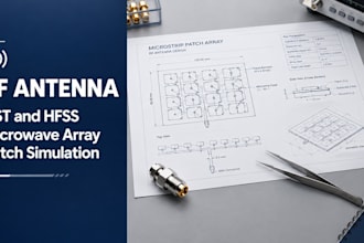 design rf microwave antenna array microstrip patch  cst hfss