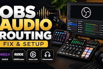 fix obs audio routing goxlr, rodecaster, and wave link setup