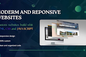 design and code a modern responsive website