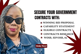 secure winning contracts with professional bid proposal writing for wosb, sdvosb