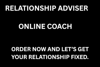 be your personal relationship adviser online coach