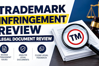 review your trademark infringement issue and legal documents