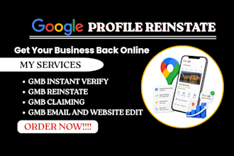 do gbp reinstatement, fix gmb suspension and reinstate google business profile