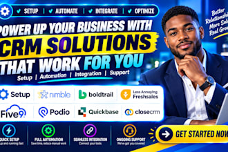 setup nimble boldtrail less annoying freshsales five9 podio quickbase close crm