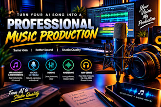 recreate and remake your ai song into a professional production