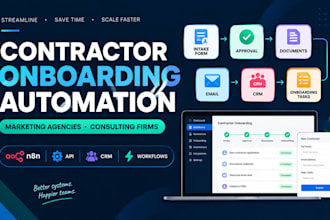 build contractor onboarding automation for marketing agencies and consulting