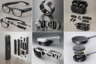 do 3d product design ai smart glasses smart ring wearable electronics cad model