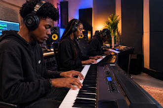 record proffessional piano keyboard synth for your song