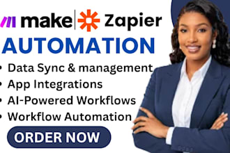 build n8n automation, ai workflow, makecom and zapier integration