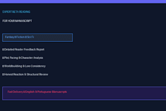 dedicated beta reader and provide a detailed report