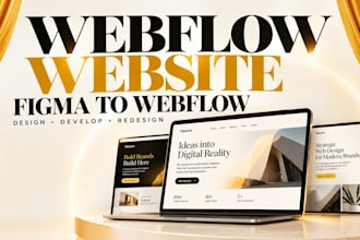 design or develop webflow website, figma to webflow as webflow developer