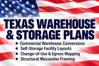 be your structural engineer for texas tx,  warehouse conversion blueprints