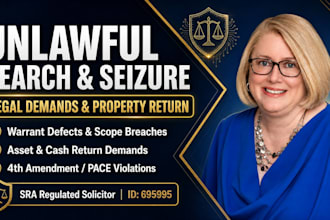 draft unlawful search and seizure legal demand letters civil right liberties
