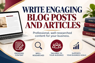 write engaging blog posts and articles for your business