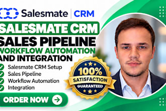 setup salesmate CRM sales pipeline workflow automation and integration