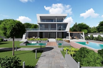 do cinematic 3d architectural walkthrough animation for real estate developer