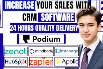 podium hubspot instapage website apollo zapier chrome extension zenoti mindbody