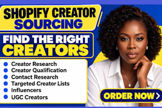 find influencers and ugc creators for your shopify ecommerce brand