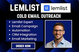 do lemlist cold email outreach CRM integration lemlist email deliverability