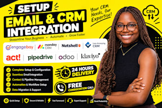 setup engagebay monday CRM nutshell less annoying CRM act pipedrive odoo klaviyo