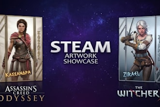 create steam capsule steam image animated steam artwork steam game art 2d game