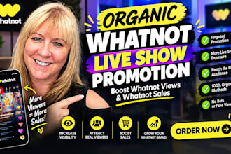 be your whatnot expert boost whatnot sales, bid and views with whatnot promotion