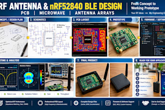 design rf antenna pcb, nrf52840 ble antenna hardware, microwave, antenna arrays