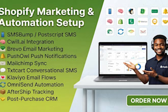 do shopify sms cwill brevo pushowl mailchimp txtcart  klaviyo omnisend aftership