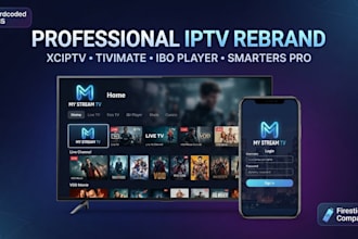 rebrand xciptv app, tivimate, ibo player pro, iptv smarters pro