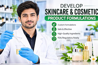 develop skincare and cosmetic product formulations