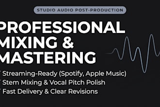 professionally mix and master your song