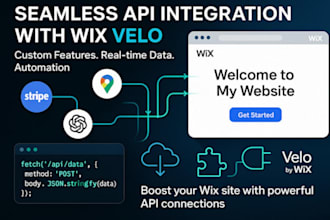 develop wix velo custom functionality, API integration, cms and dynamic pages