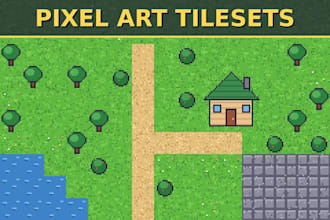 do pixel art tileset rpg maker environment tiles top down tilemap game assets