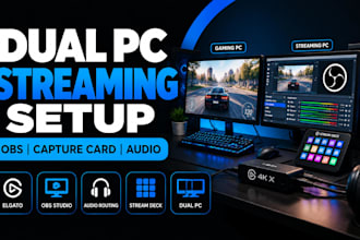 setup dual PC streaming with obs capture card and audio routing