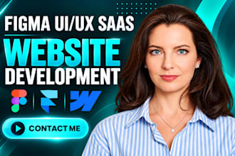 design saas website ui ux wireframe prototypes figma website development