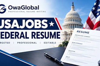 write a usajobs federal resume for government jobs