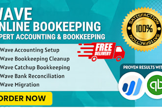 do wave bookkeeping wave setup cleanup bank reconciliation and xero setup