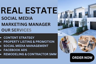 real estate smm remodelling contractor, agent realtor property marketing