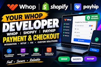 your whop developer whop shopify whop payment checkout payment gateway payhip