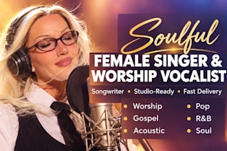 professional female singer songwriter, worship vocalist, christian singer