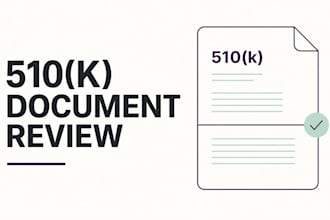review your 510k regulatory documentation for legal risks